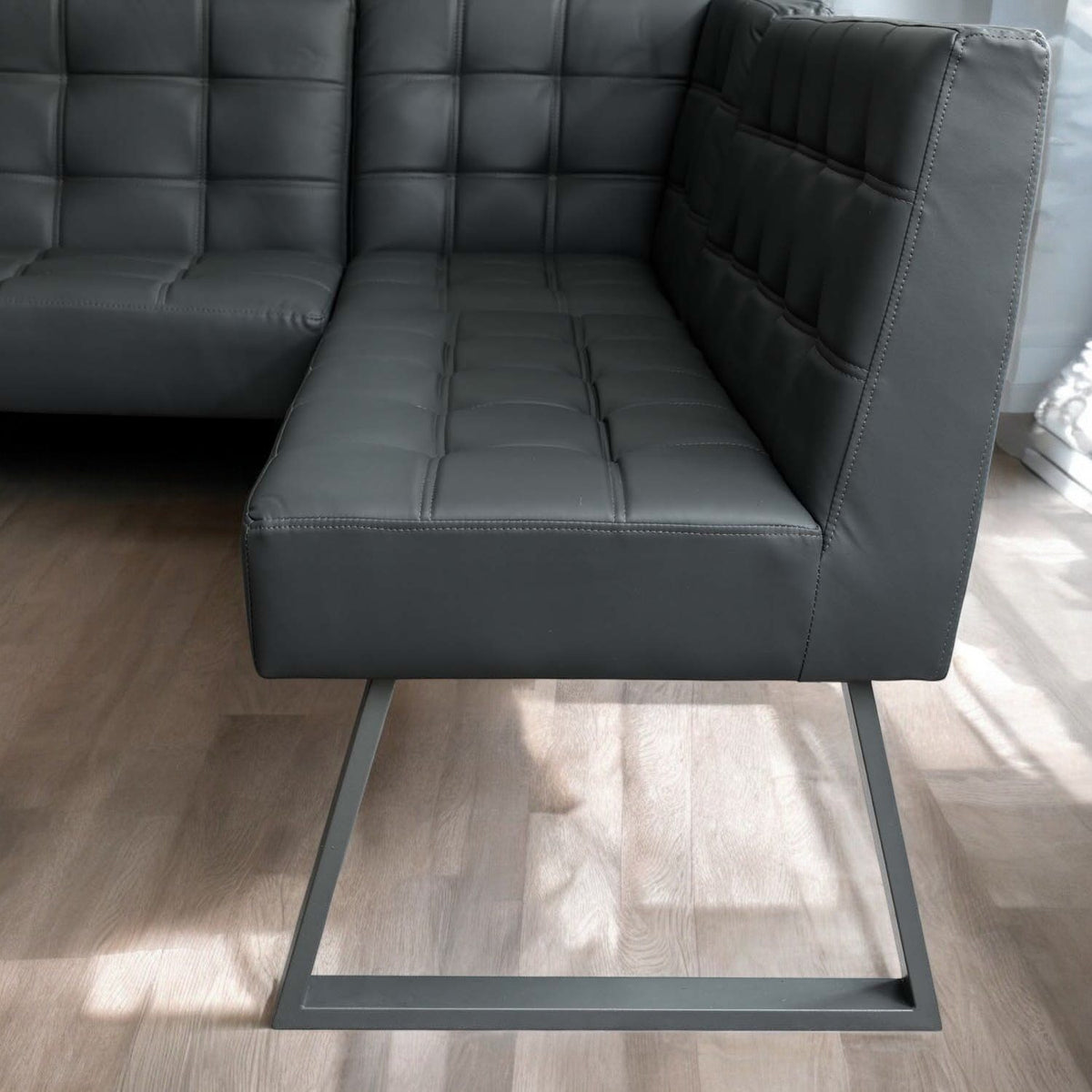 Rubix Corner Bench in Grey