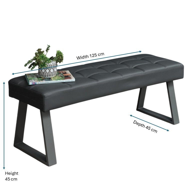 Rubix Low Bench in Grey
