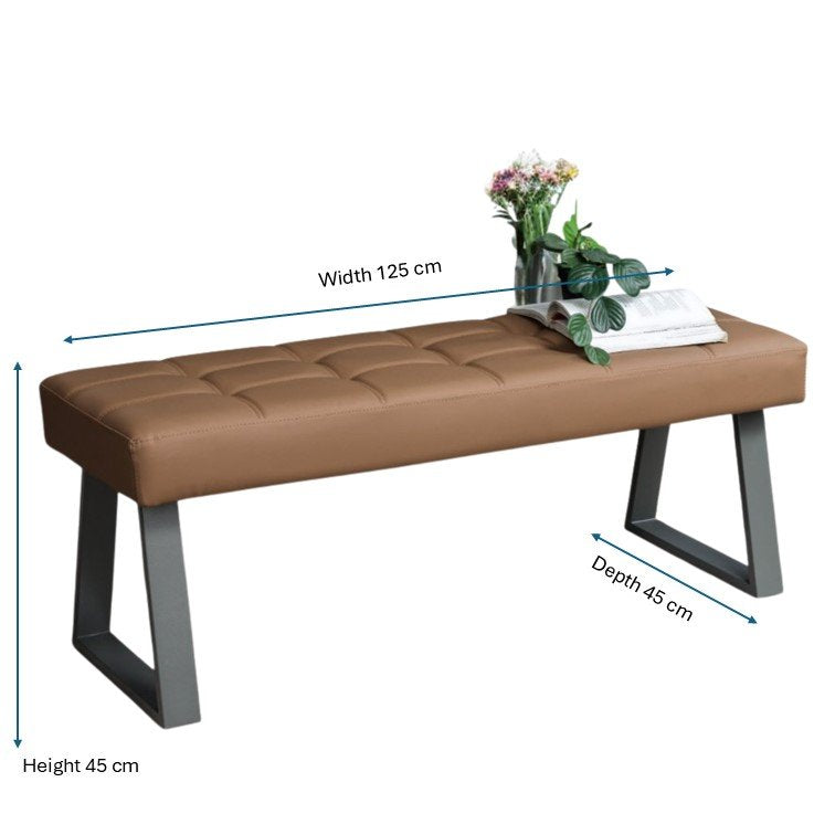 Rubix Low Bench in Tan