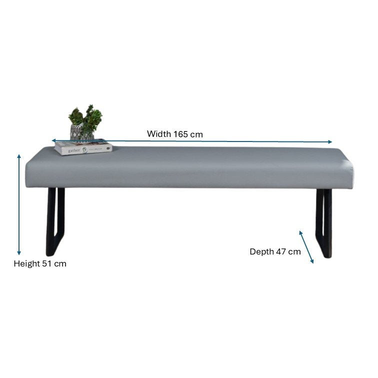 Jupiter Flat Bench in Light Grey