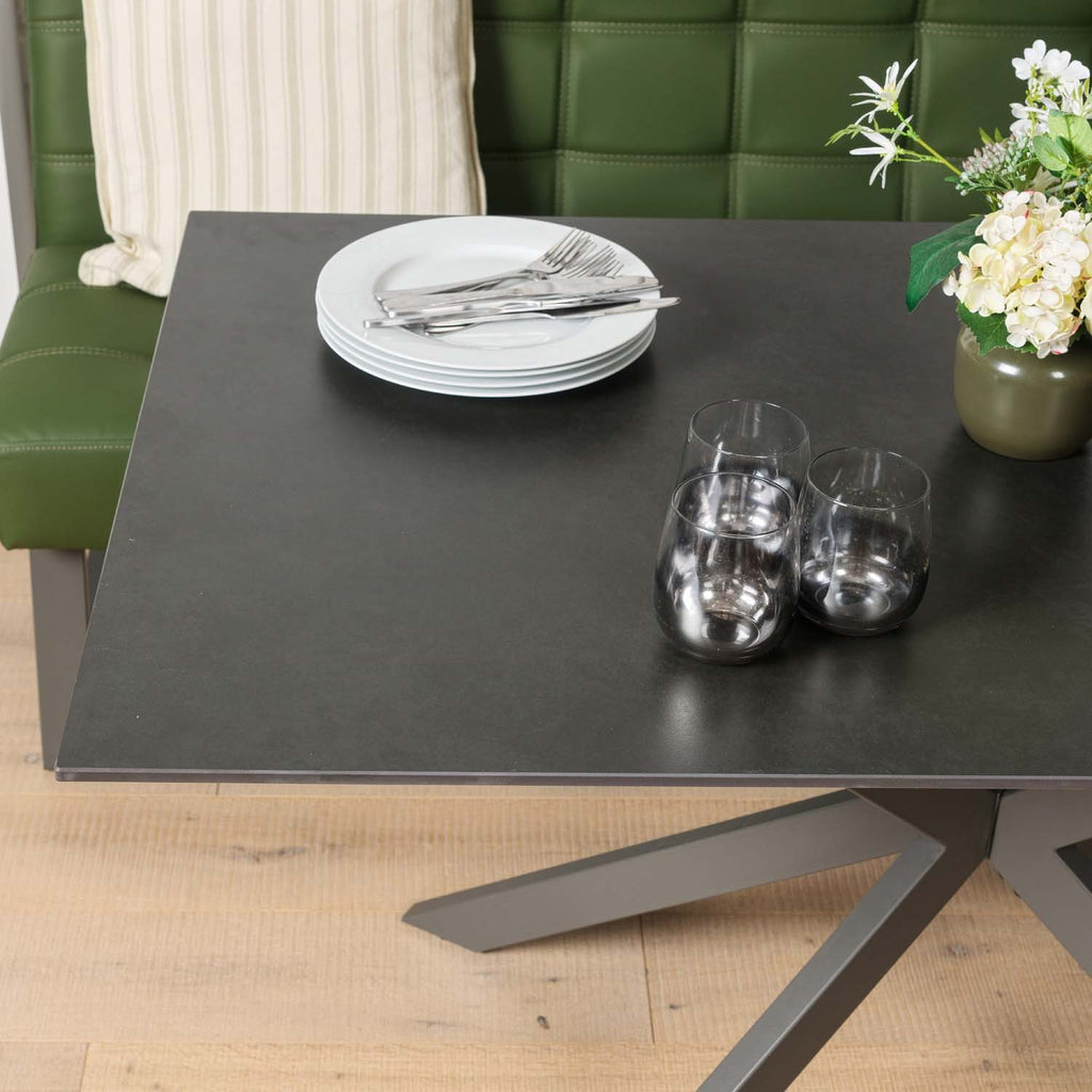 Saturn Dining Table 135cm in Dark Grey