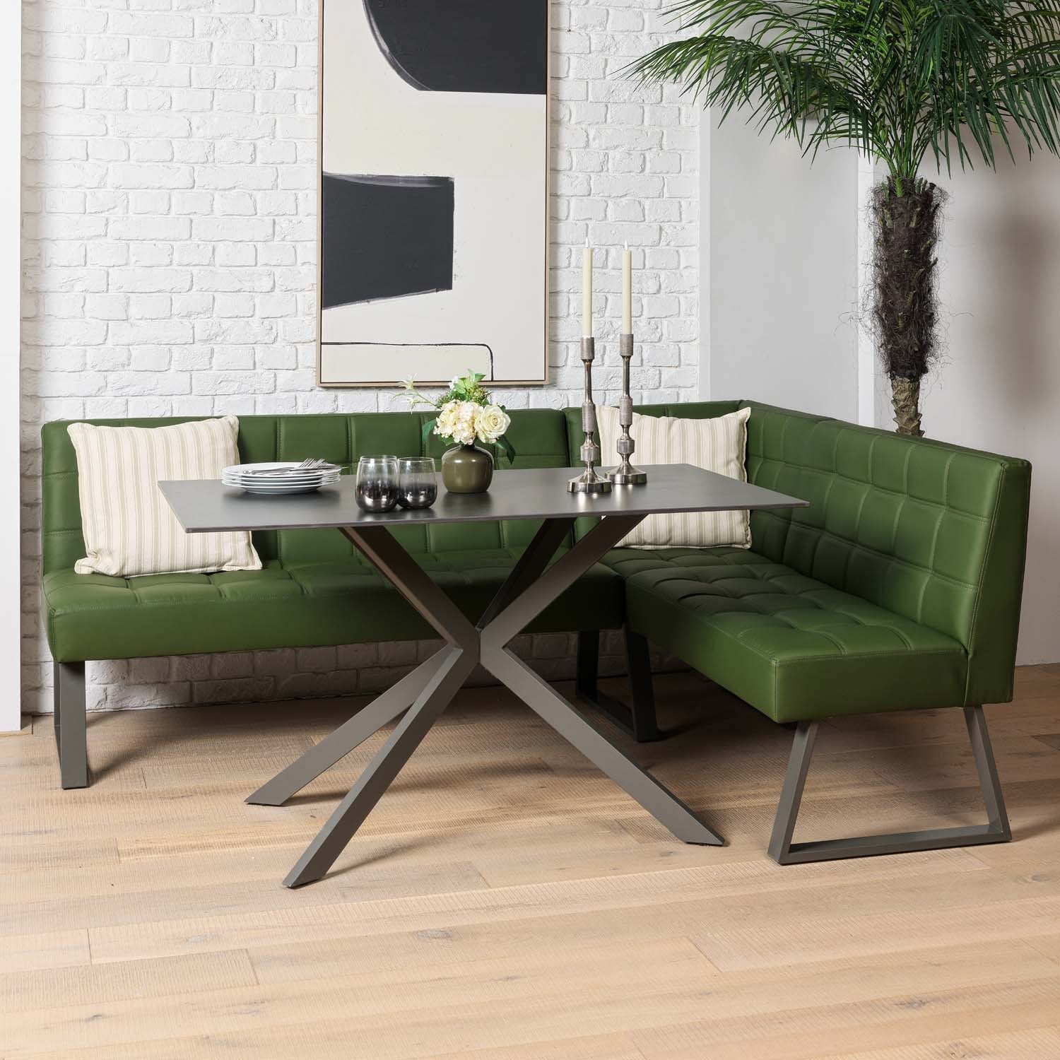 Saturn Dining Table 135cm in Dark Grey