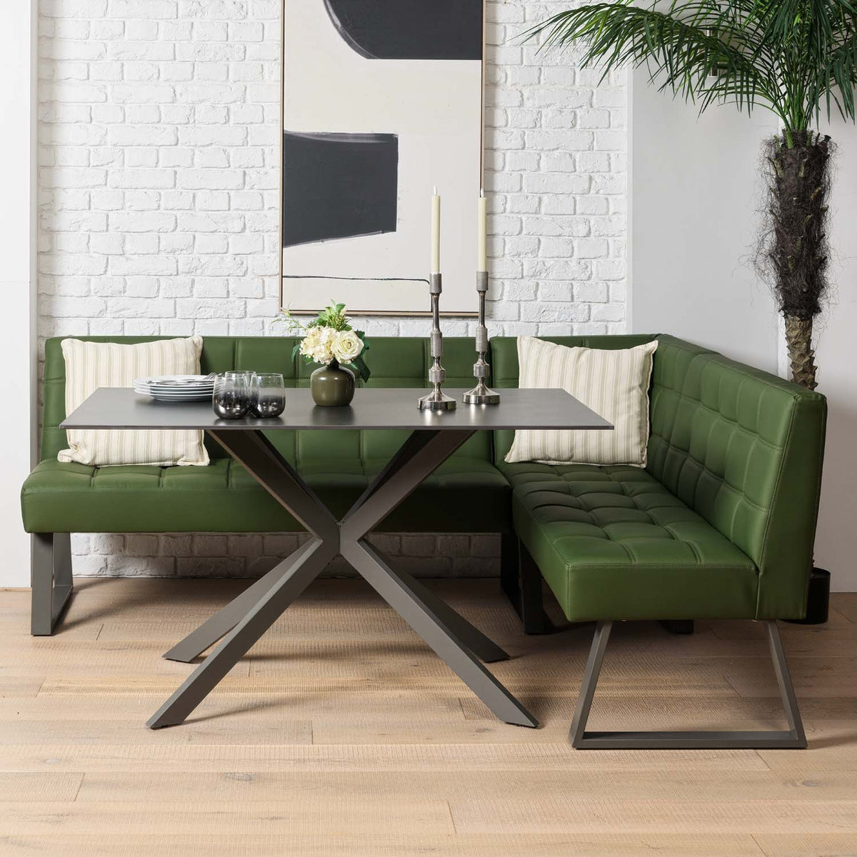 Saturn Dining Table 135cm in Dark Grey