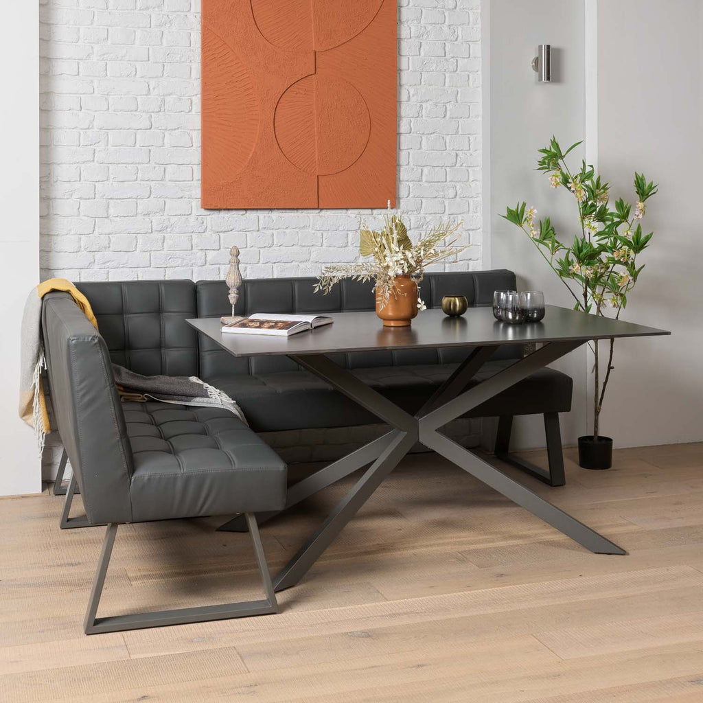 Saturn Dining Table 150cm in Dark Grey