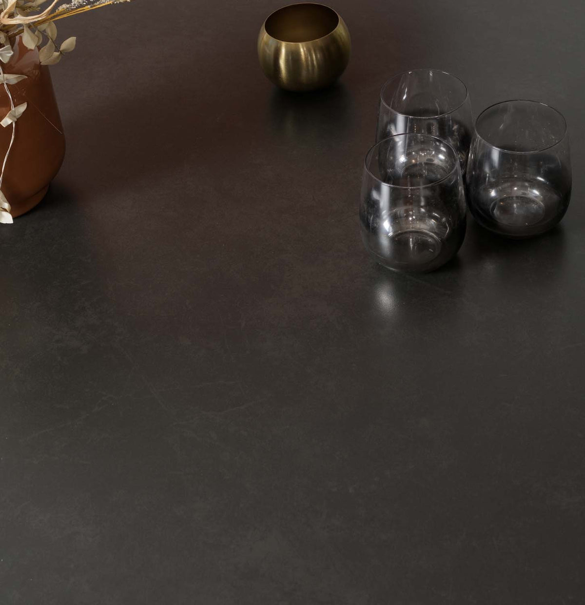 Saturn 150cm Dining Table Dark Grey & Rubix Corner Bench in Grey