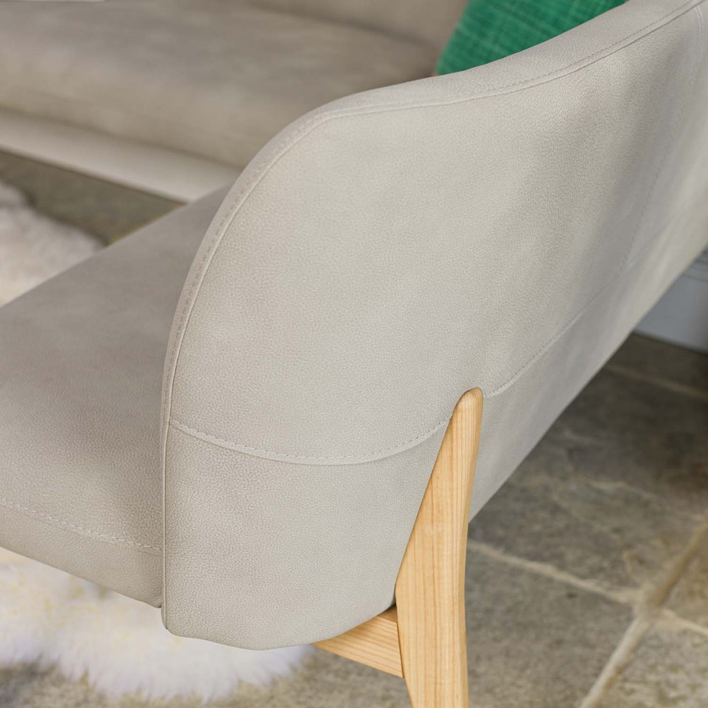 Fairmile Corner Left Hand Facing Bench - Misty