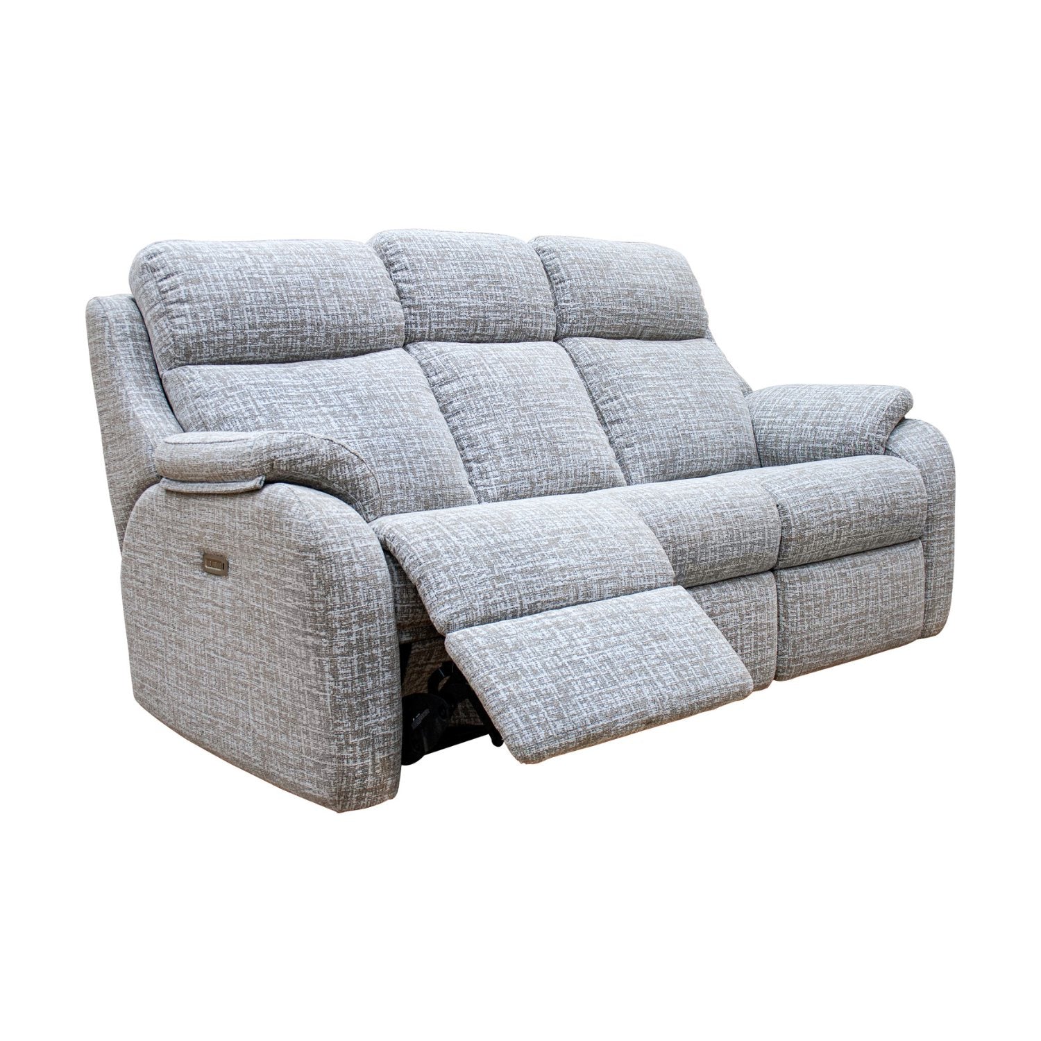 G Plan Kingsbury Double Power Recliner Sofa with Headrest & Lumbar