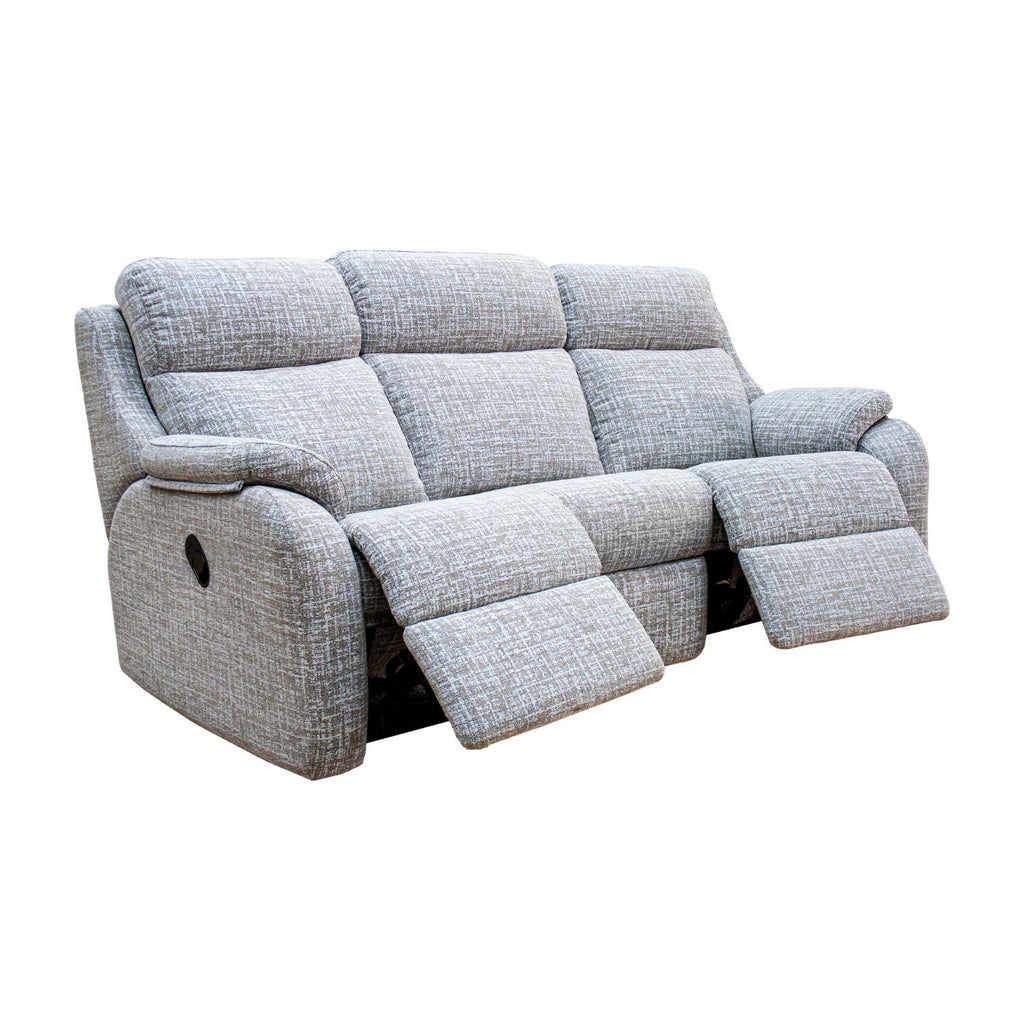 G Plan Kingsbury 3 Seater Double Manual Recliner Curved Sofa