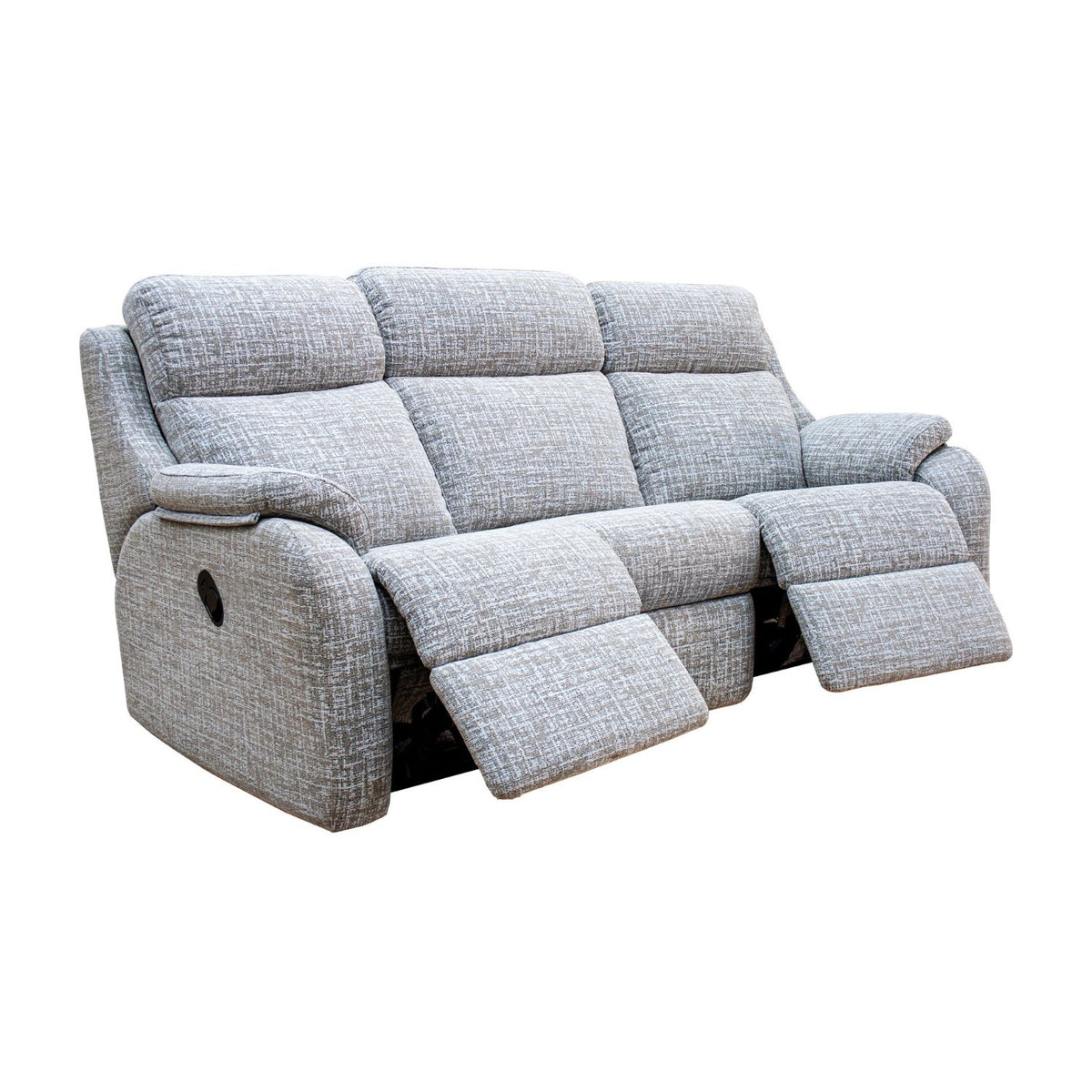G Plan Kingsbury 3 Seater Double Manual Recliner Curved Sofa