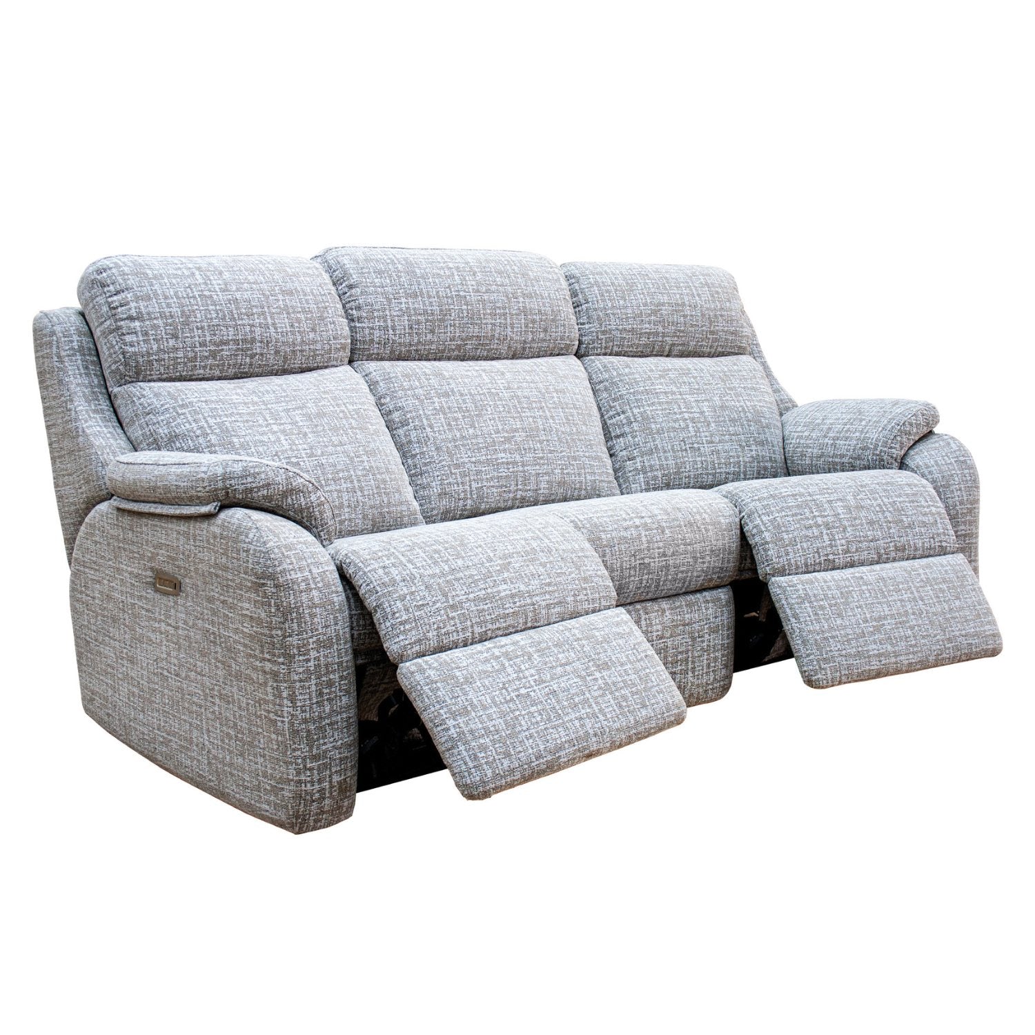 G Plan Kingsbury 3 Seater Double Power Recliner Curved Sofa