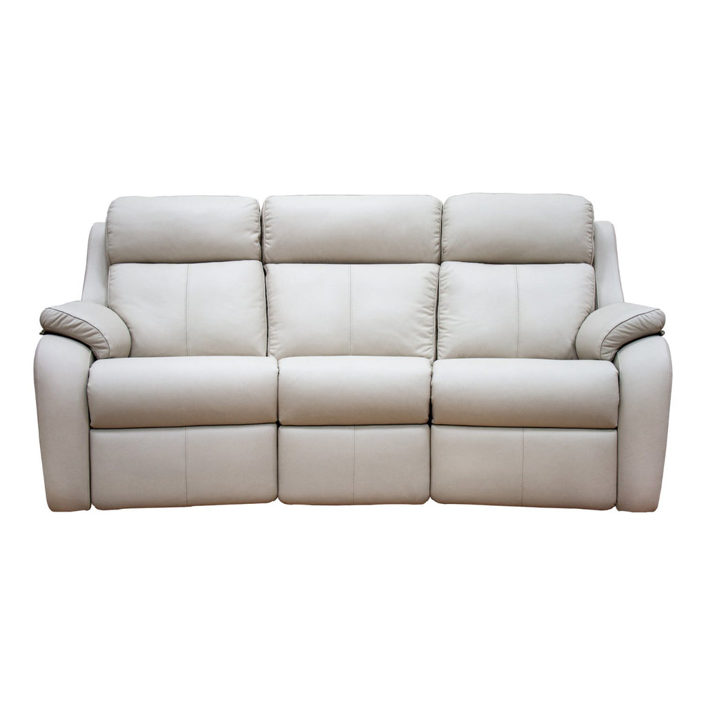 G Plan Kingsbury 3 Seater Double Power Recliner Curved Sofa with Headrest & Lumbar