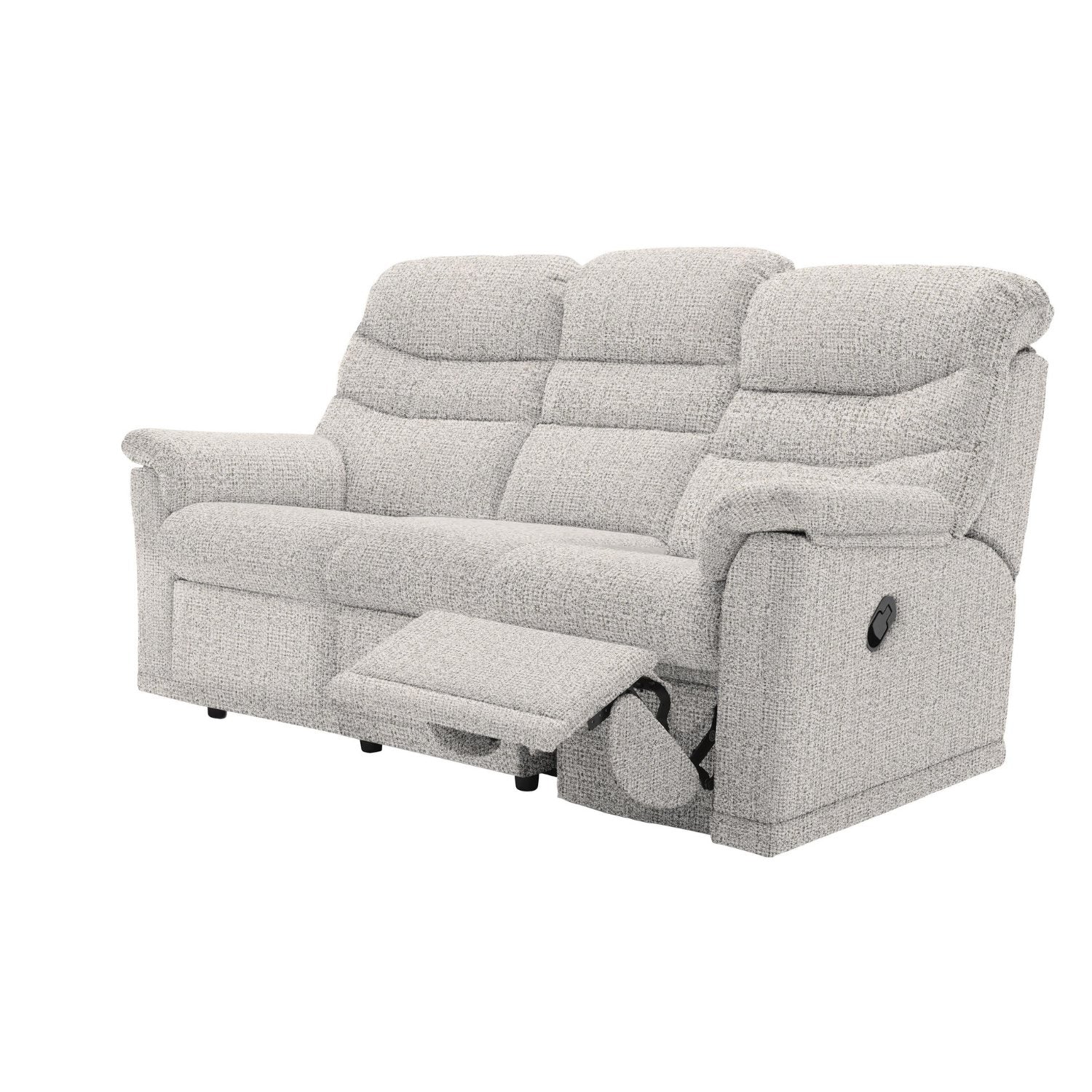 G Plan Malvern 3 Seater Manual Recliner Sofa with 3 Cushions - RHF