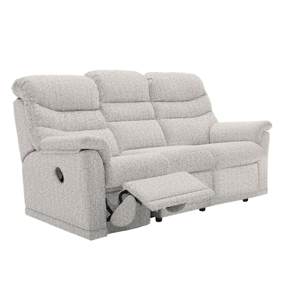 G Plan Malvern 3 Seater Double Manual Recliner Sofa with 3 Cushions