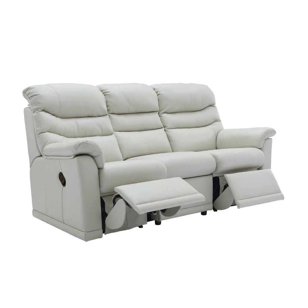 G Plan Malvern 3 Seater Double Manual Recliner Sofa with 3 Cushions