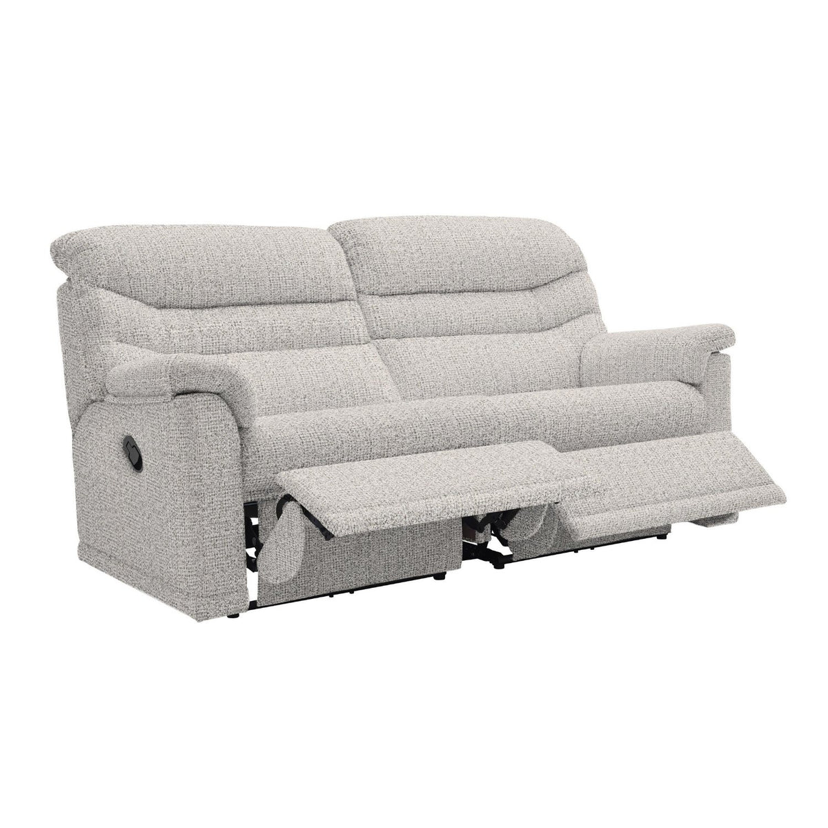 G Plan Malvern 3 Seater Double Manual Recliner Sofa with 2 Cushions