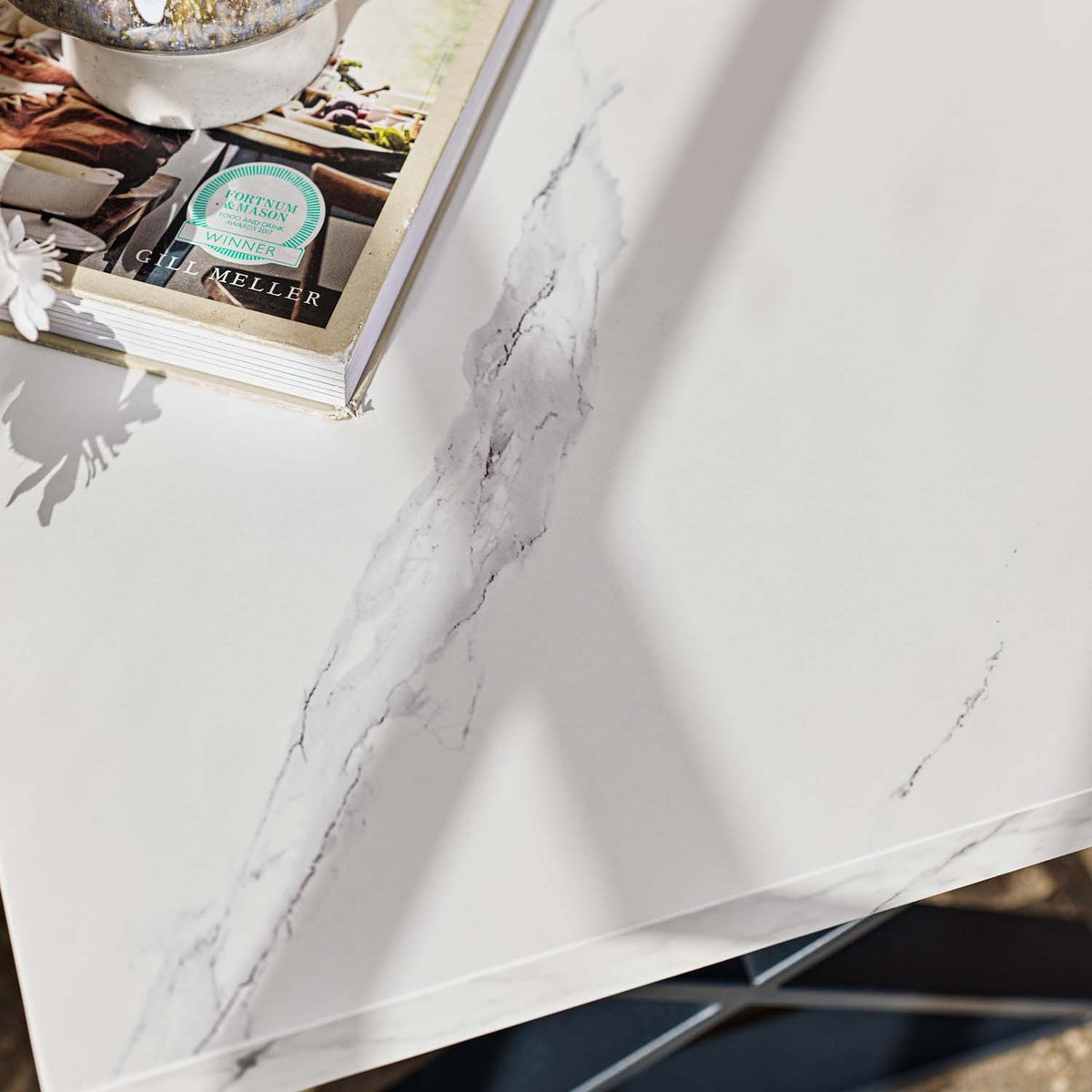 Jupiter Marble Effect Lamp Table
