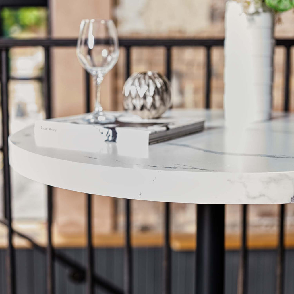 Jupiter Marble Effect Bar Table