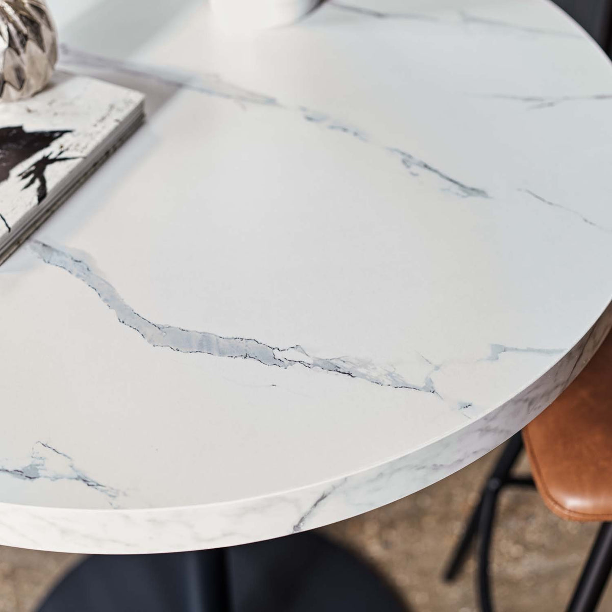 Jupiter Marble Effect Bar Table