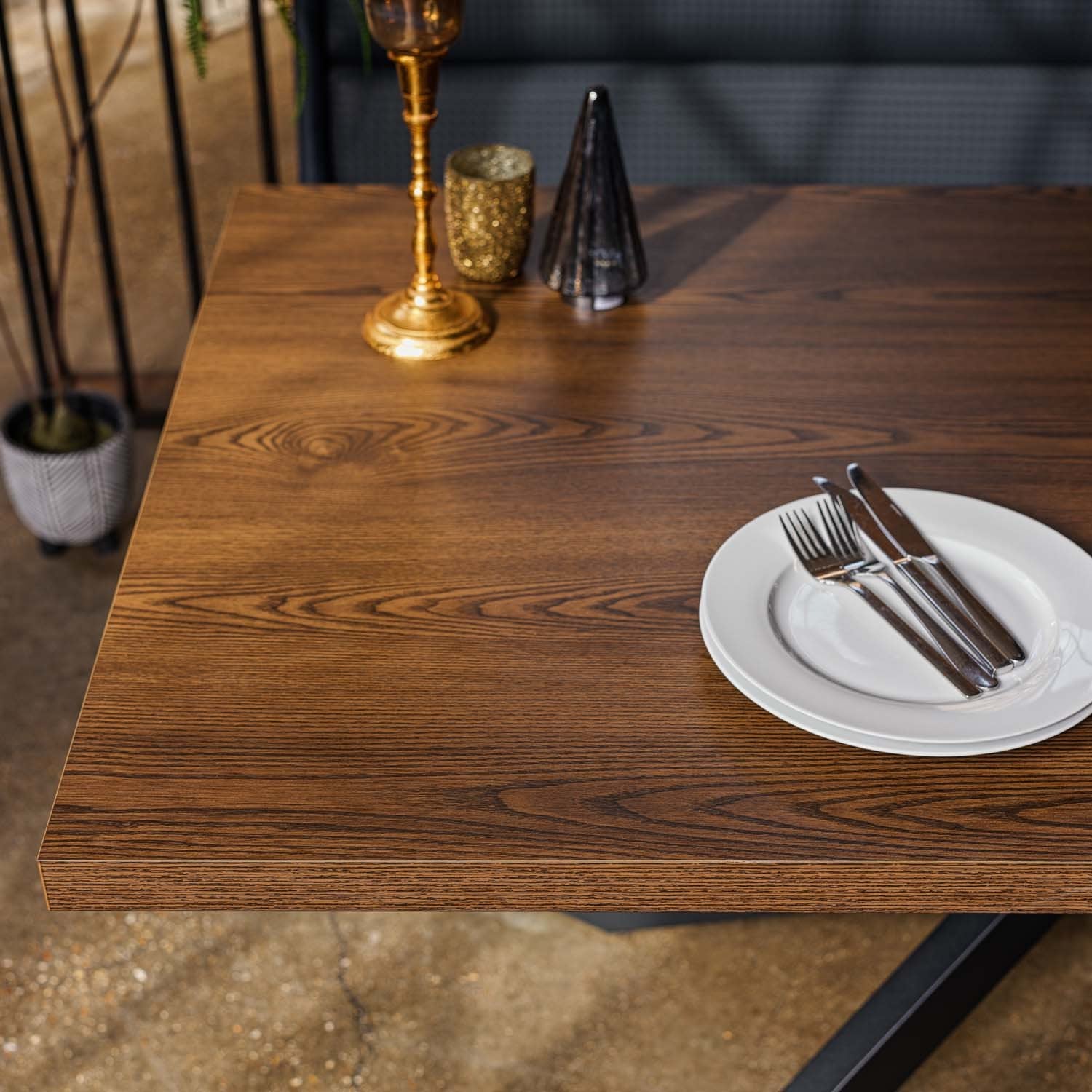 Jupiter Dark Oak Dining Table 180cm