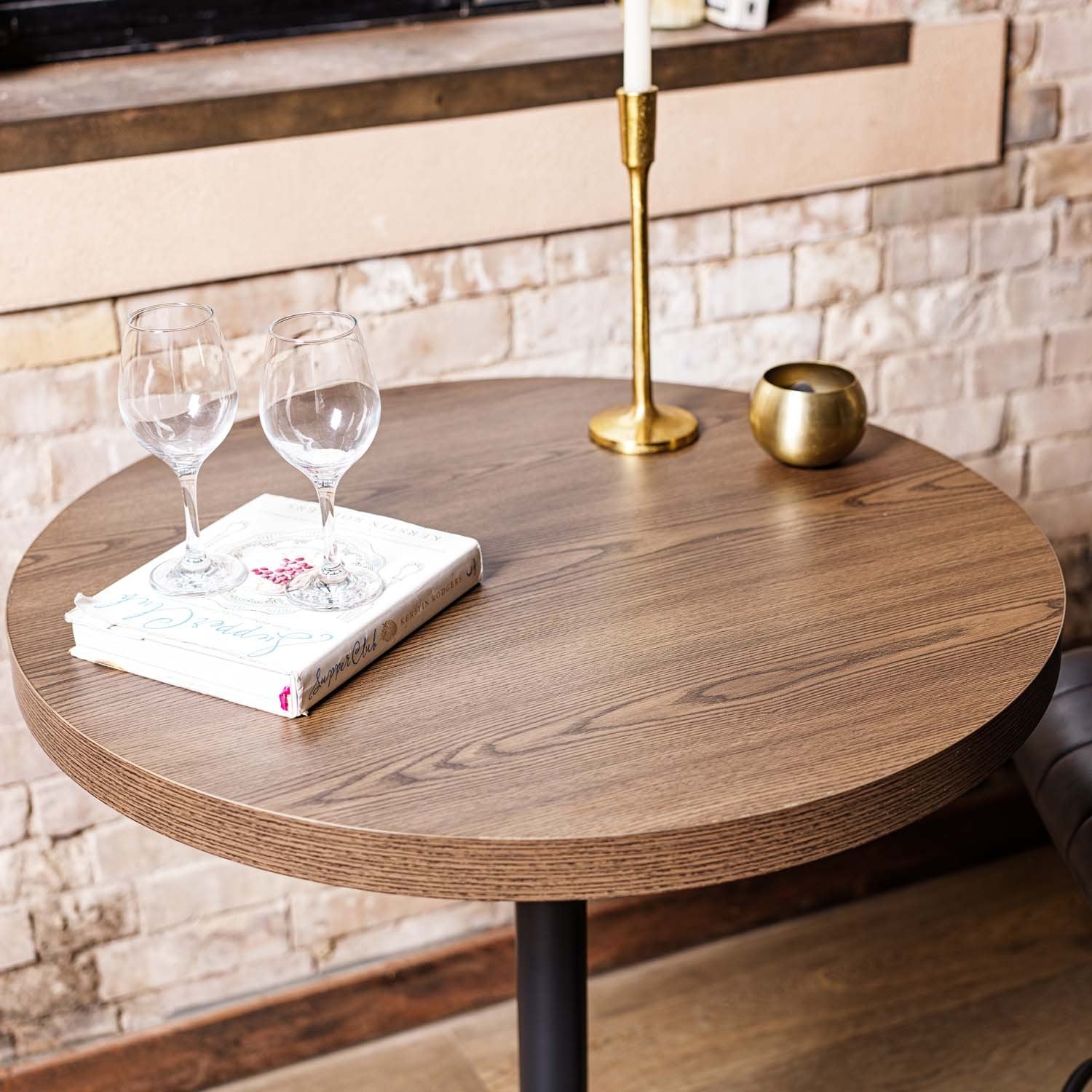 Jupiter Dark Oak Bar Table