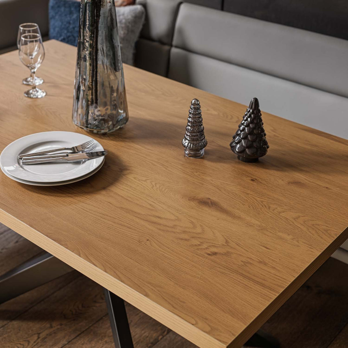 Jupiter Smoked Oak Dining Table 180cm