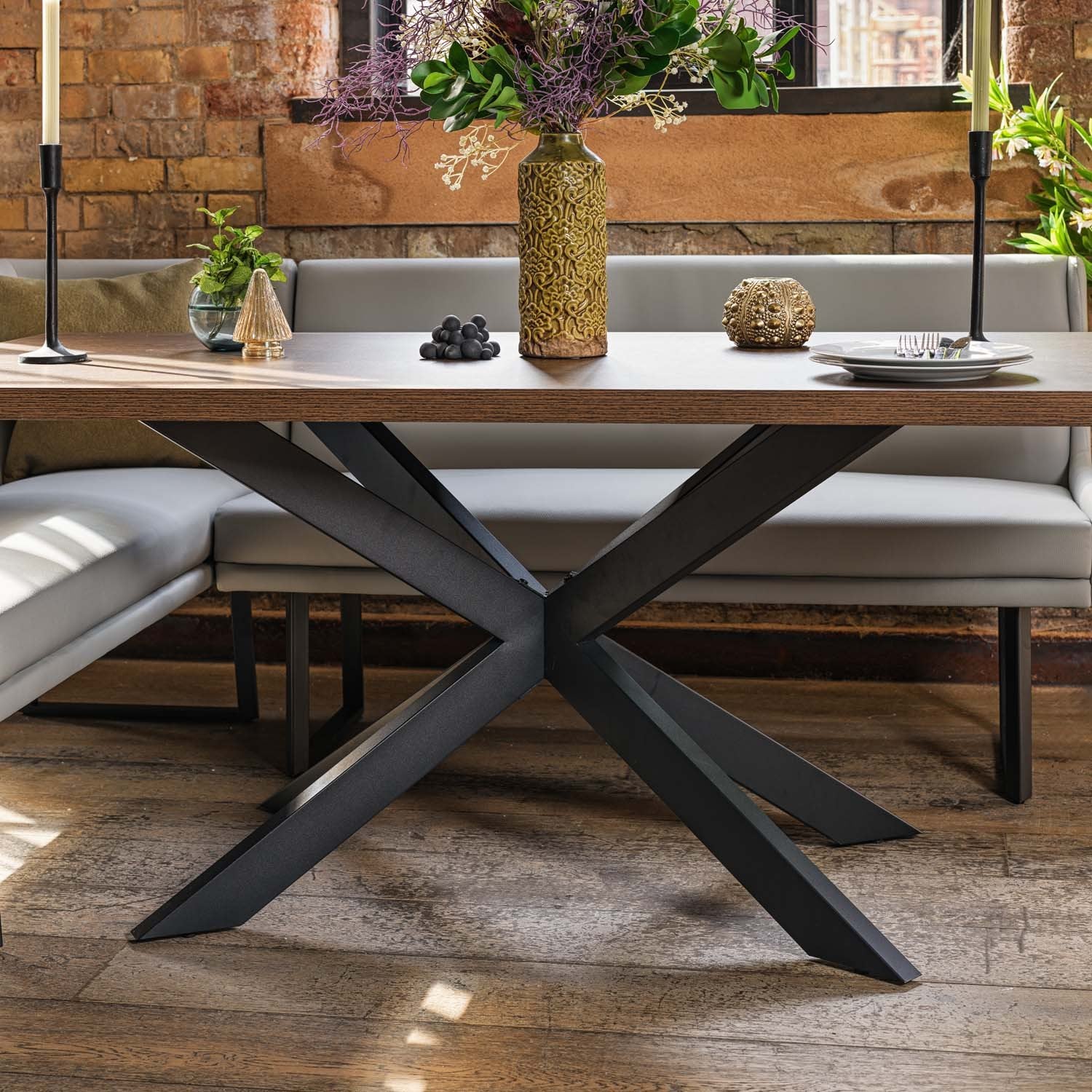 Jupiter Smoked Oak Dining Table 180cm