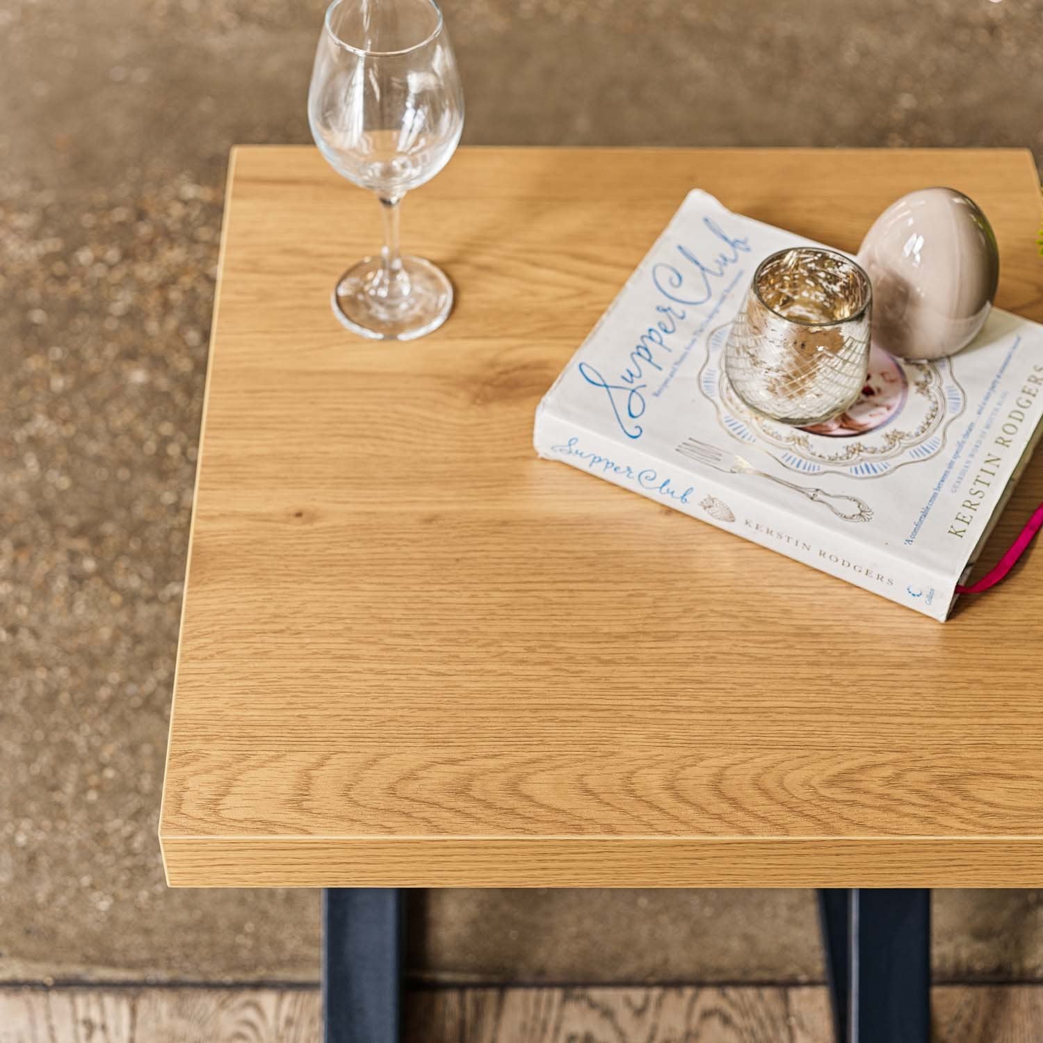 Jupiter Smoked Oak Lamp Table