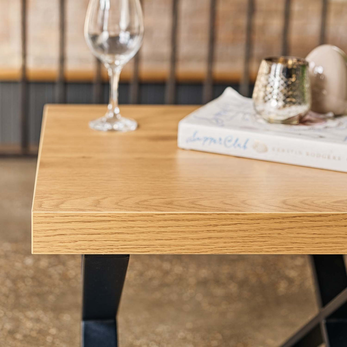Jupiter Smoked Oak Lamp Table