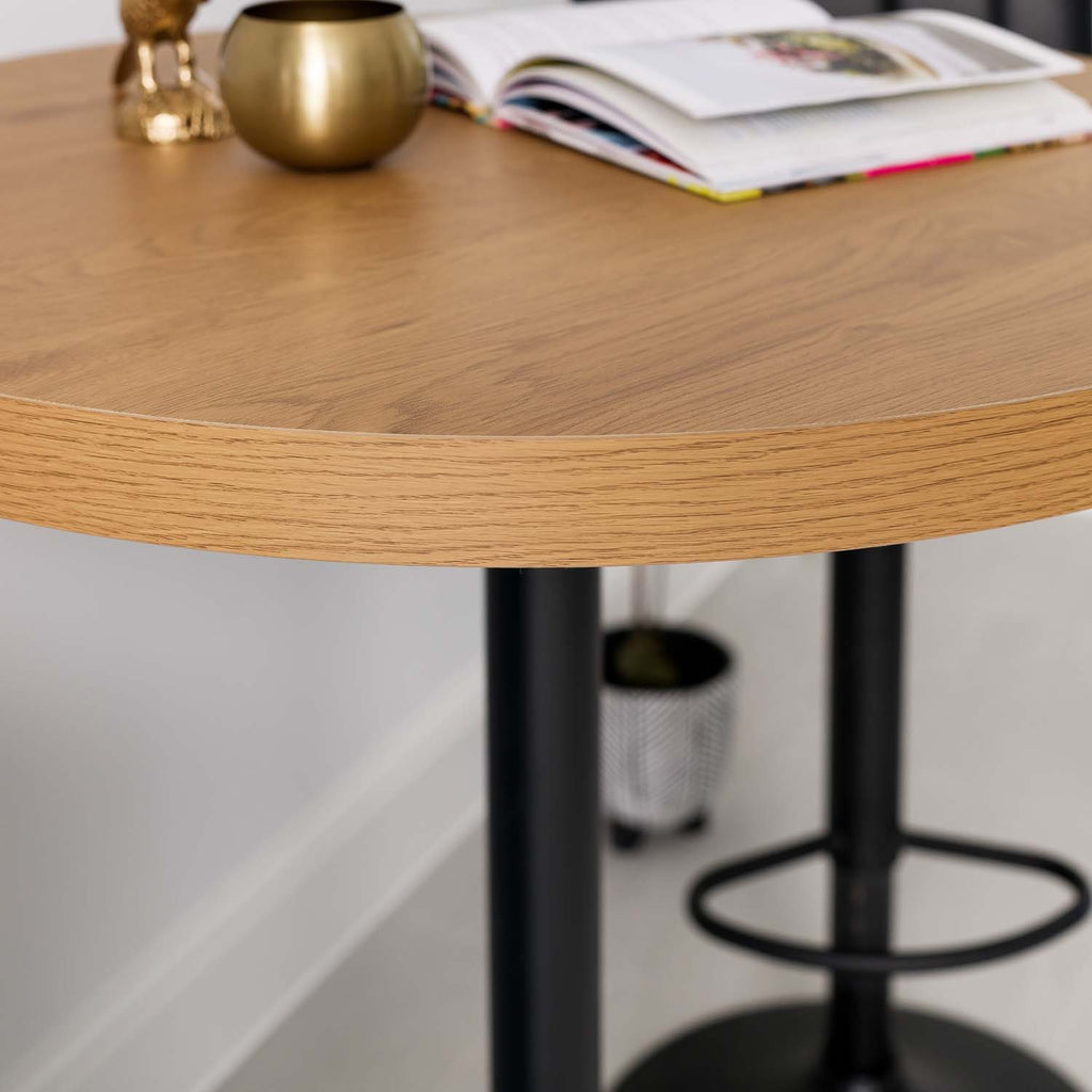 Jupiter Smoked Oak Bar Table