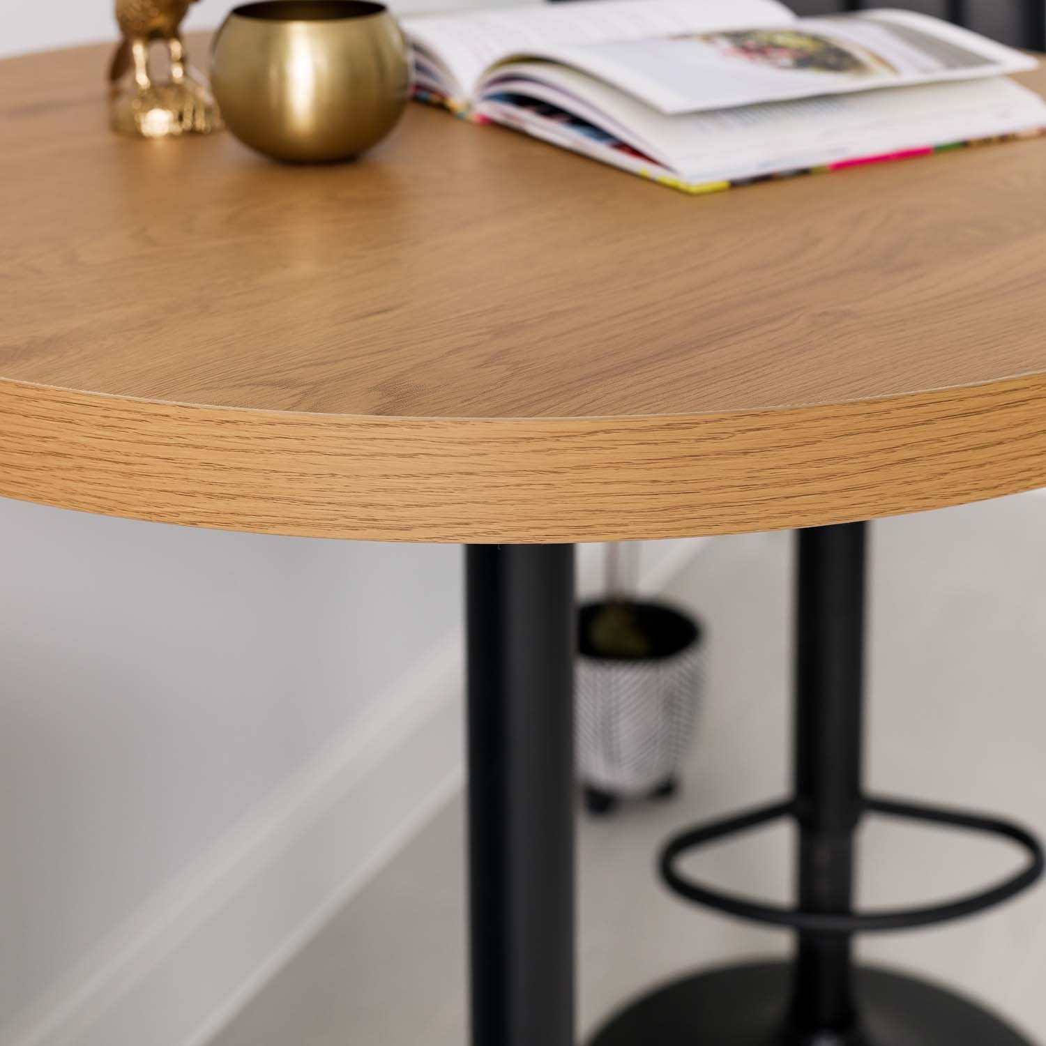 Jupiter Smoked Oak Bar Table