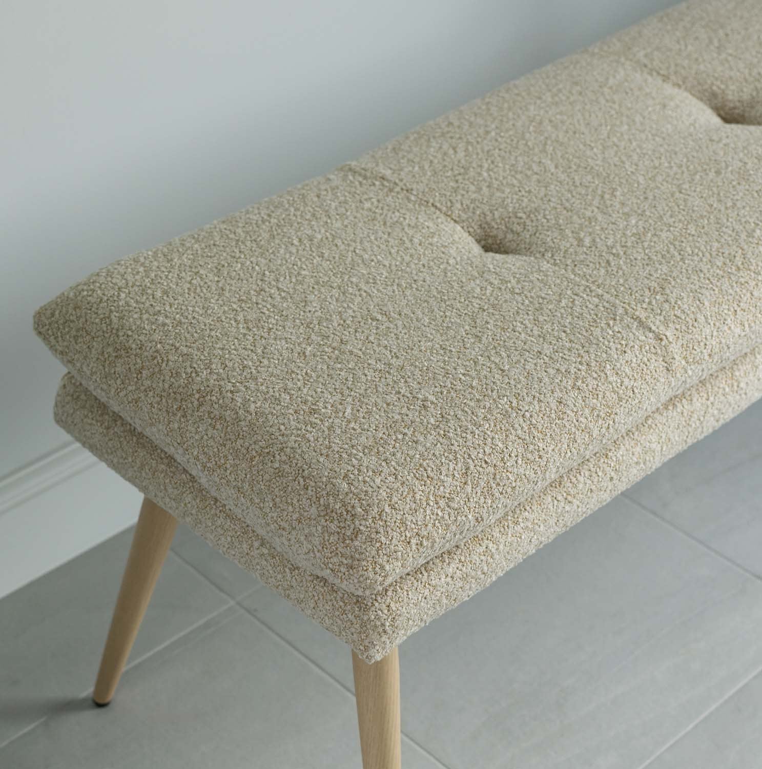 Sloane Flat Bench 140cm Cloud