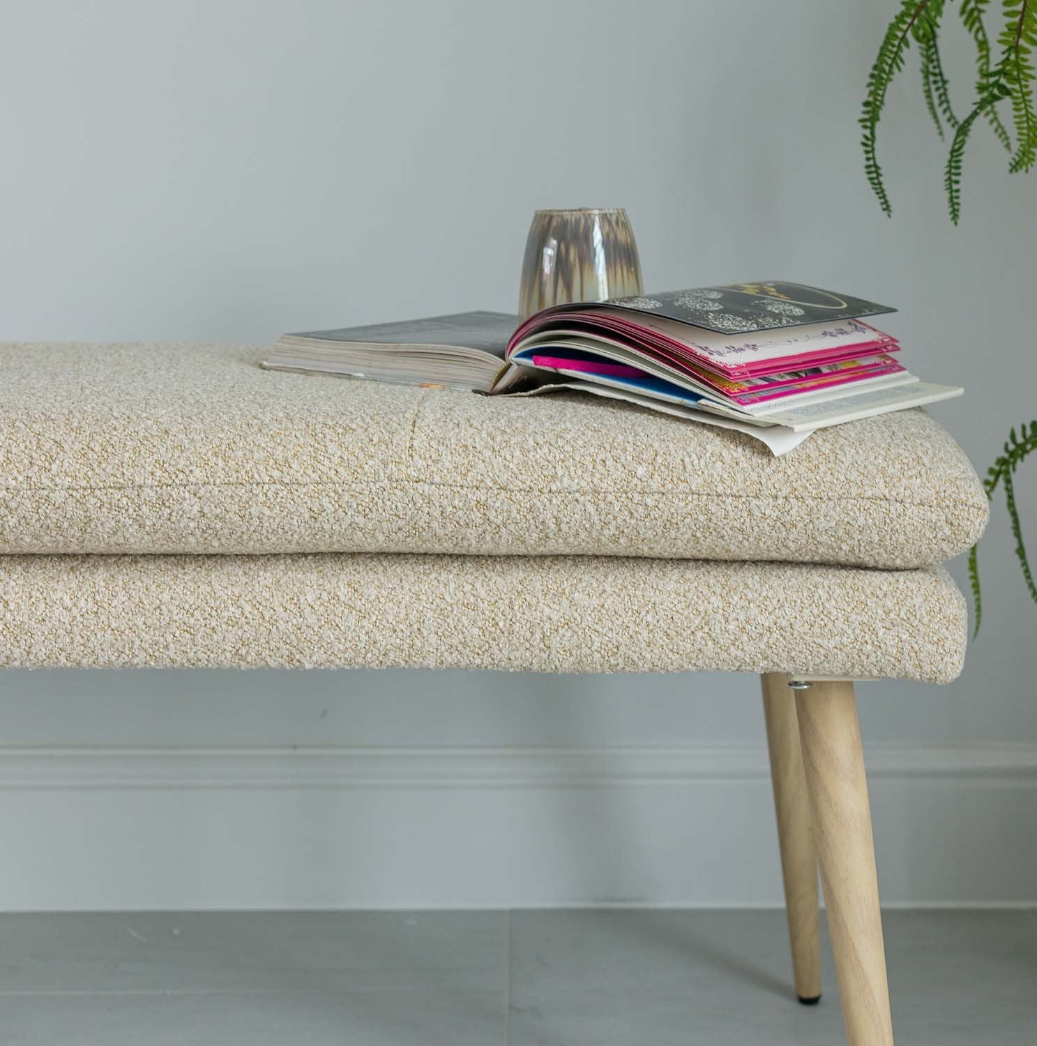 Sloane Flat Bench 140cm Cloud