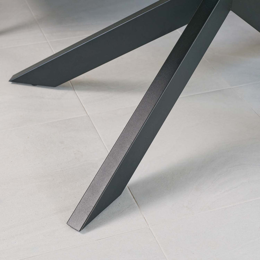 Jupiter 150cm Dining Table - Smoked Oak - With Sloane Corner & Low Bench