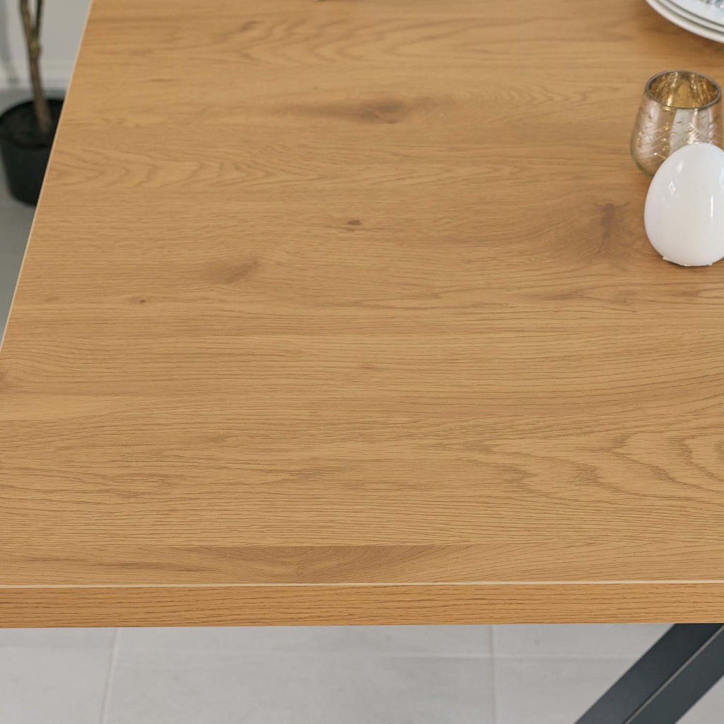 Jupiter 150cm Dining Table - Smoked Oak - With Sloane Corner & Low Bench