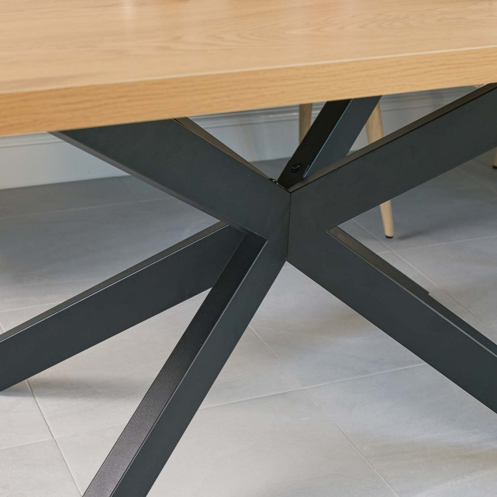 Jupiter 150cm Dining Table - Smoked Oak - With Sloane Corner & Low Bench