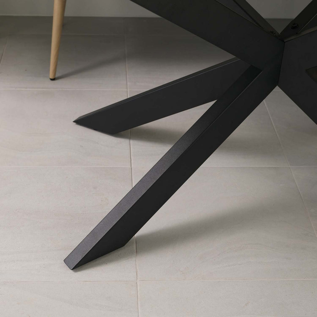 Jupiter 150cm Dining Table - Marble - With Sloane Corner Bench