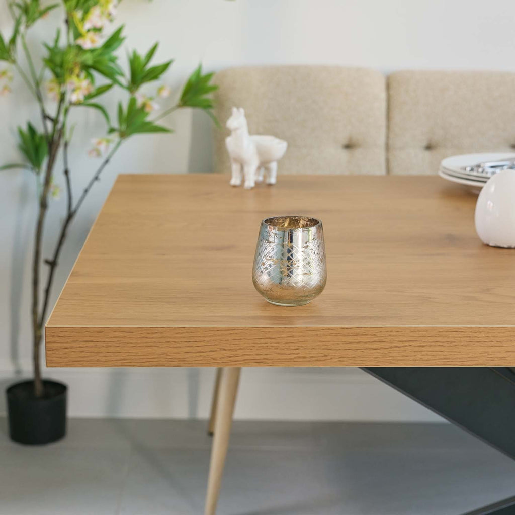 Jupiter 150cm Dining Table - Smoked Oak - With Sloane Corner Bench