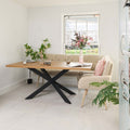Jupiter 180cm Dining Table - Smoked Oak - With Sloane Corner Bench