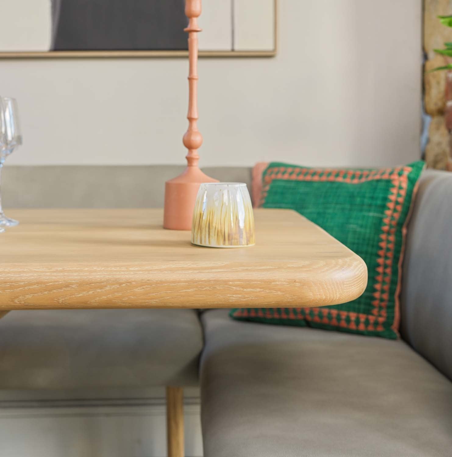 Fairmile 200cm Dining Table with Fairmile Corner Bench - LHF