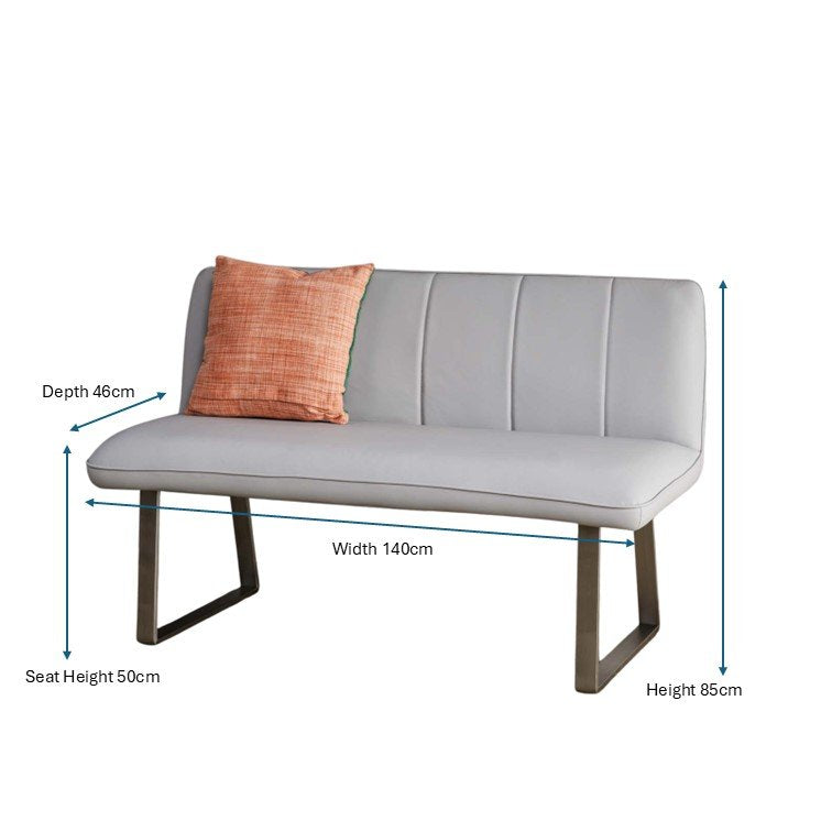 Neptune Bench with back 140cm