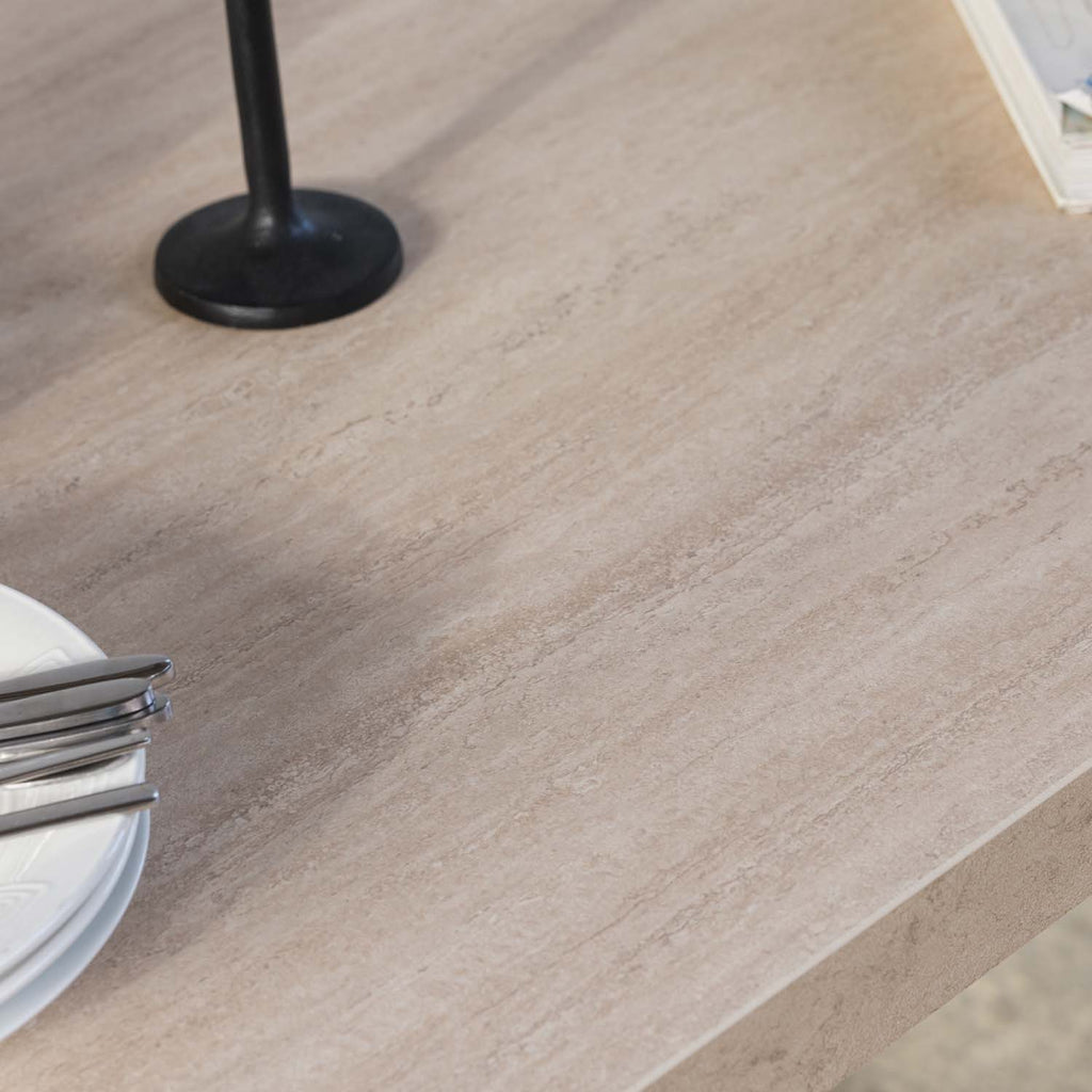 Neptune 150cm Dining Table with LHF Corner Bench - Misty