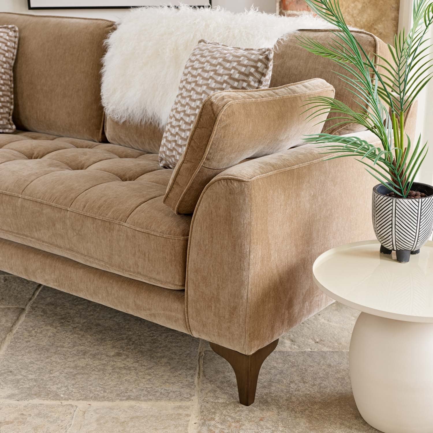 Hartpury 3 Seater Sofa in Taupe