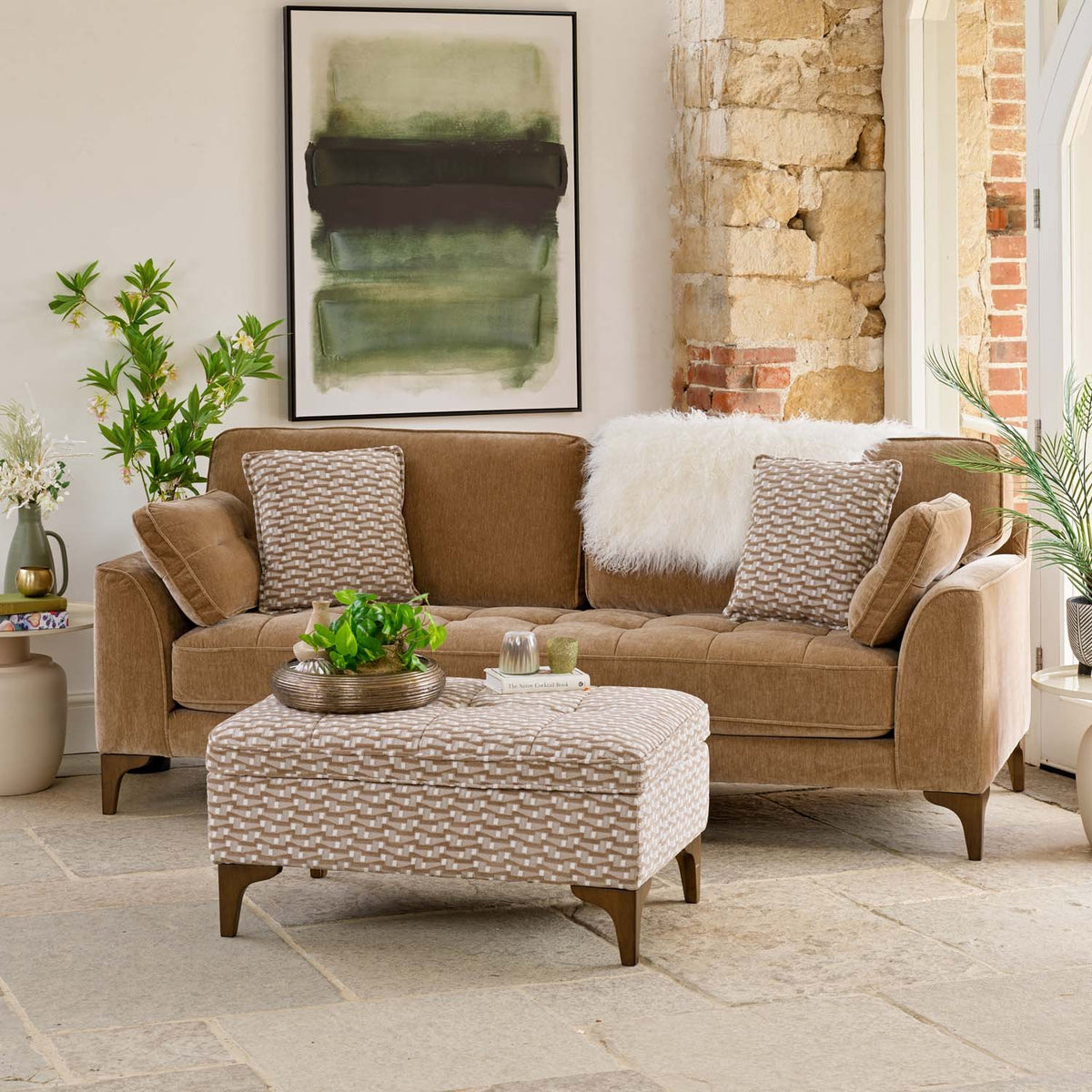 Hartpury 3 Seater Sofa in Taupe