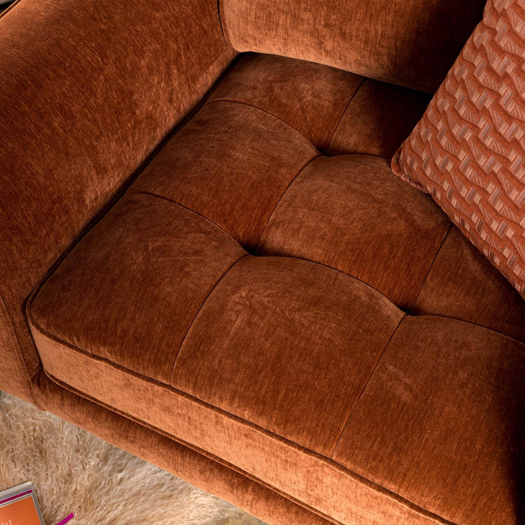 Hartpury Armchair in Rust