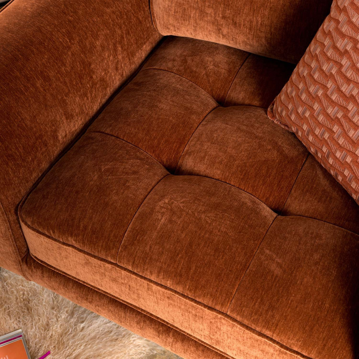 Hartpury Armchair in Rust