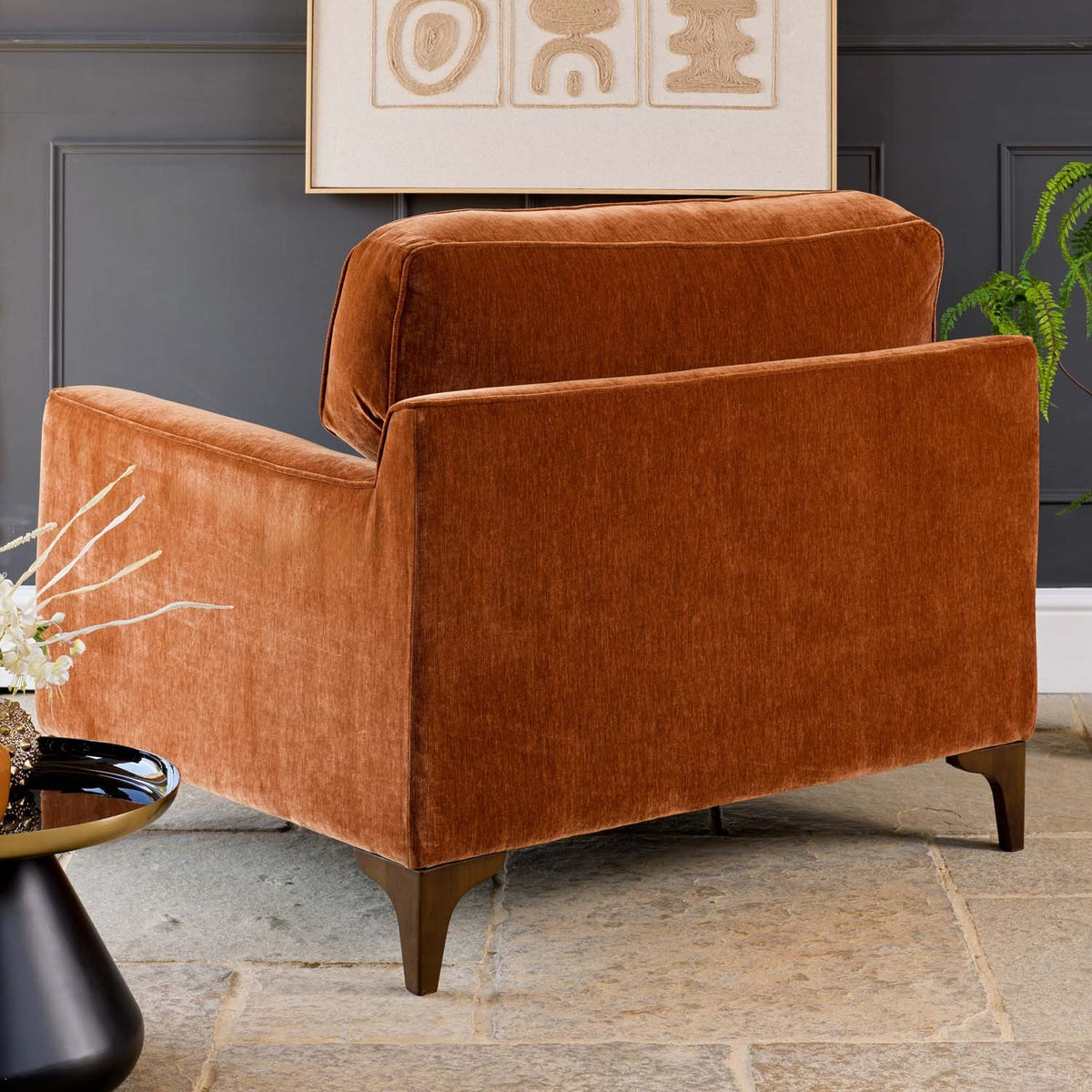 Hartpury Armchair in Rust