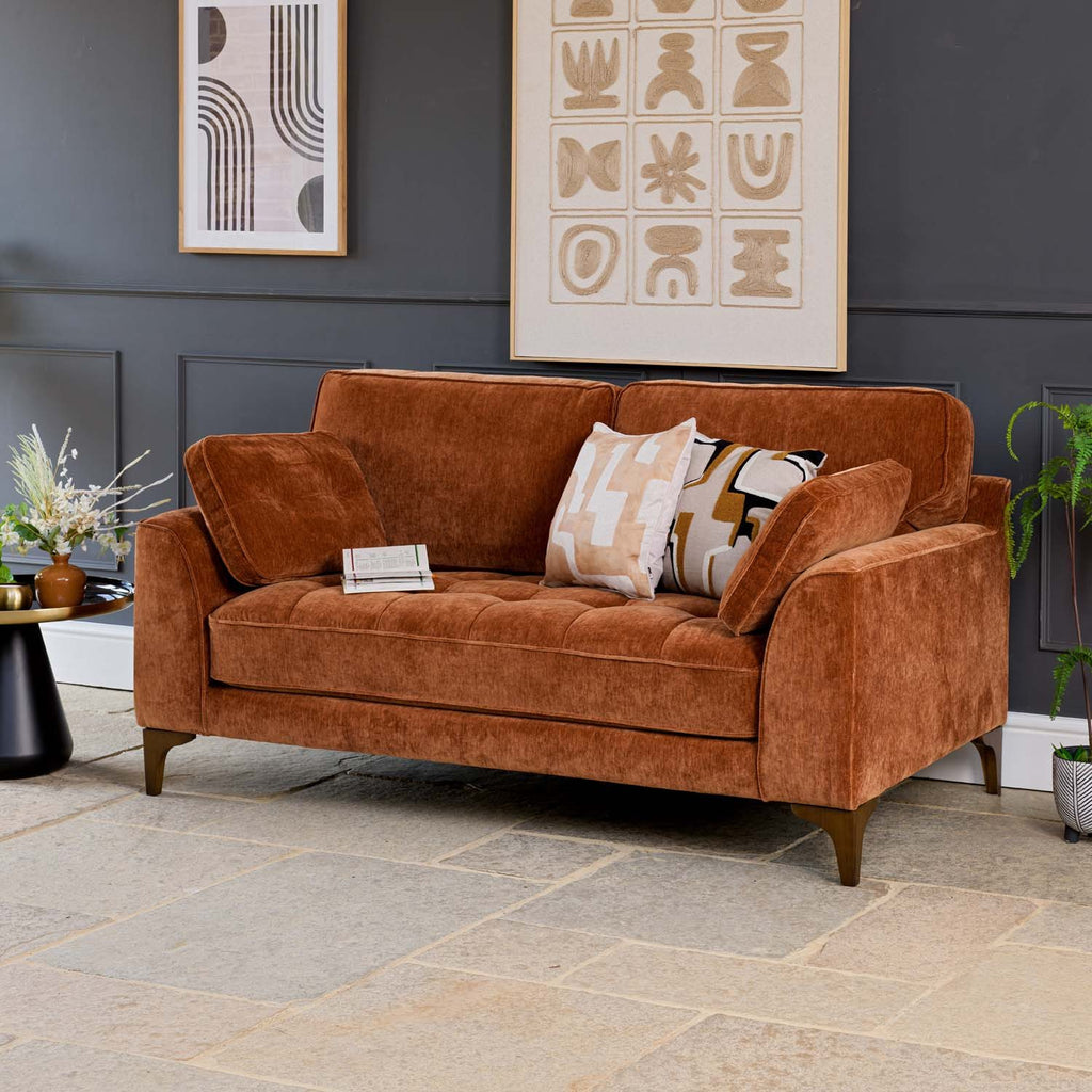 Hartpury 2 Seater Sofa in Rust