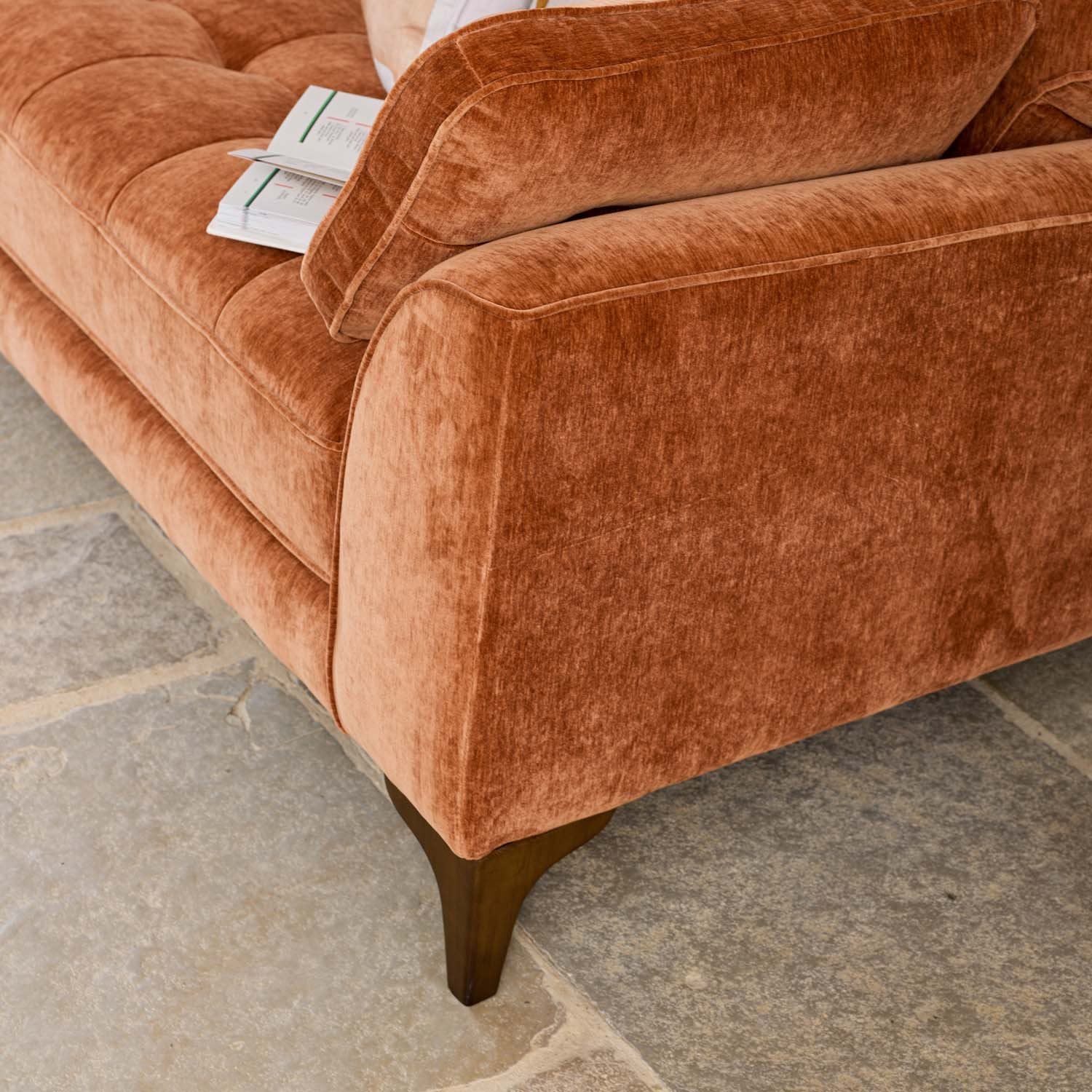 Hartpury 2 Seater Sofa in Rust