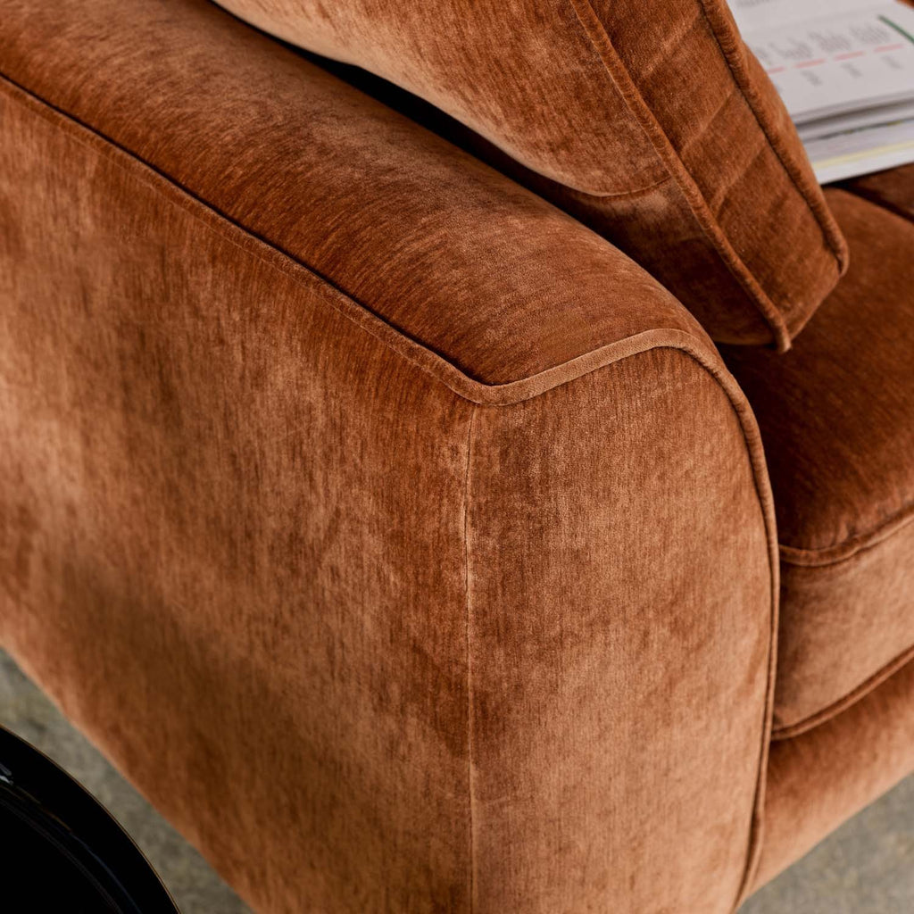 Hartpury 2 Seater Sofa in Rust