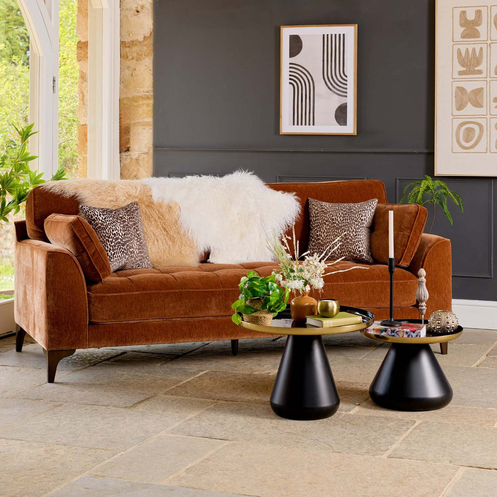 Hartpury 3 Seater Sofa in Rust